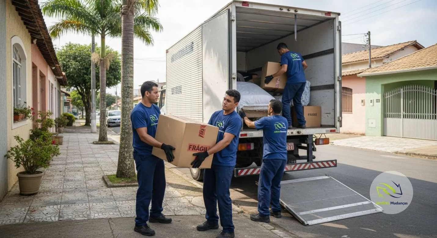 Orientação profissional durante o transporte de móveis e acompanhamento do cliente