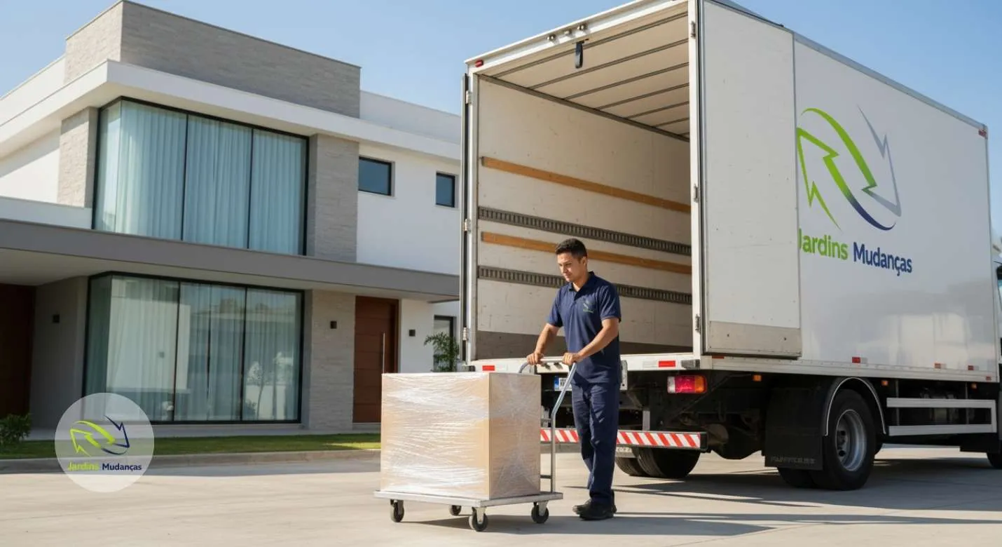 Transporte de móveis, mudança residencial e organização logística