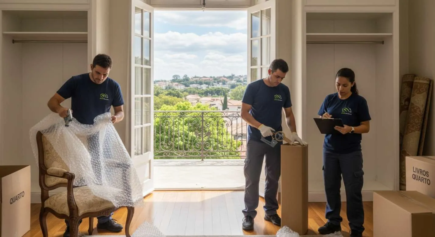 Mudança residencial inclui embalagem completa?